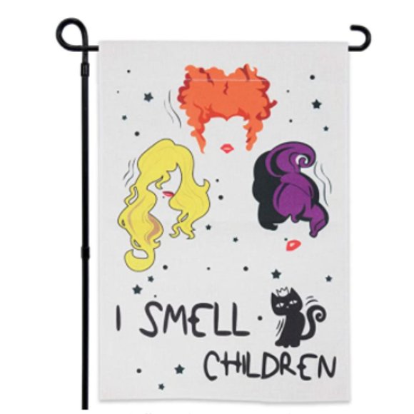 Hocus Pocus Other - NWT Double Sided Hocus Pocus I Smell Children Flag